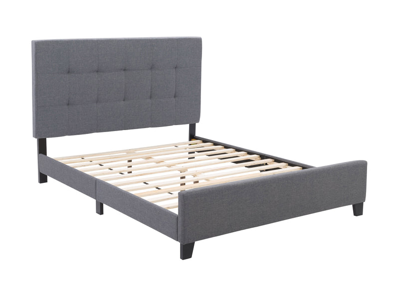 grey Queen Panel Bed Ellery Collection product image by CorLiving