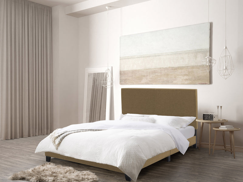 Clay Contemporary Double / Full Bed Juniper Collection lifestyle scene by CorLiving