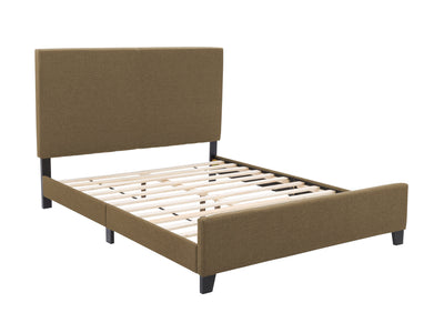 Clay Contemporary Queen Bed Juniper Collection product image by CorLiving#color_juniper-clay