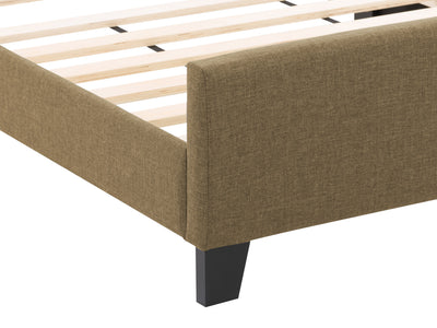 Clay Contemporary Twin / Single Bed Juniper Collection detail image by CorLiving#color_juniper-clay