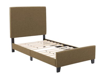 Clay Contemporary Twin / Single Bed Juniper Collection product image by CorLiving#color_juniper-clay
