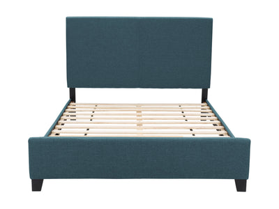 Blue Contemporary Queen Bed Juniper Collection product image by CorLiving#color_juniper-blue