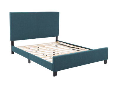 Blue Contemporary Queen Bed Juniper Collection product image by CorLiving#color_juniper-blue