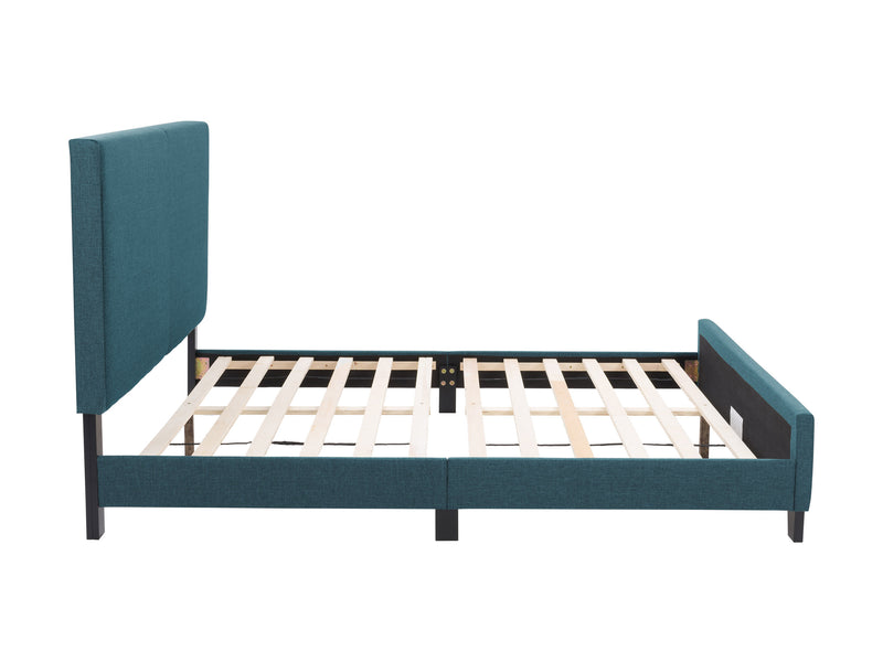 Blue Contemporary Queen Bed Juniper Collection product image by CorLiving