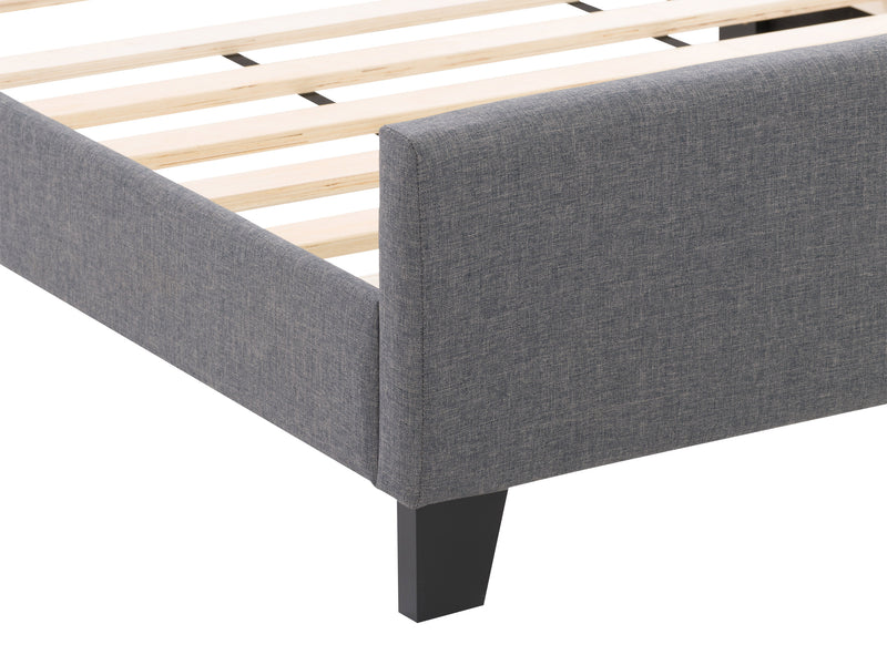 grey Contemporary Twin / Single Bed Juniper Collection detail image by CorLiving