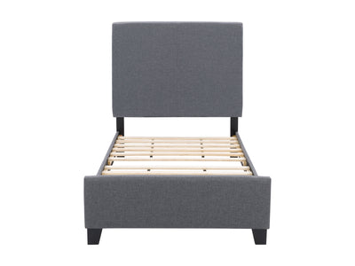 grey Contemporary Twin / Single Bed Juniper Collection product image by CorLiving#color_juniper-grey