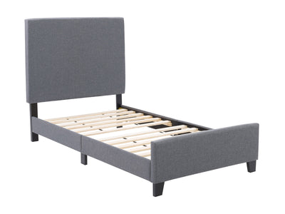 grey Contemporary Twin / Single Bed Juniper Collection product image by CorLiving#color_juniper-grey