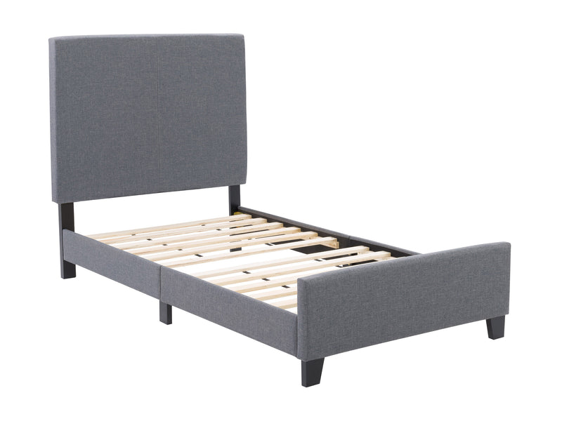 grey Contemporary Twin / Single Bed Juniper Collection product image by CorLiving
