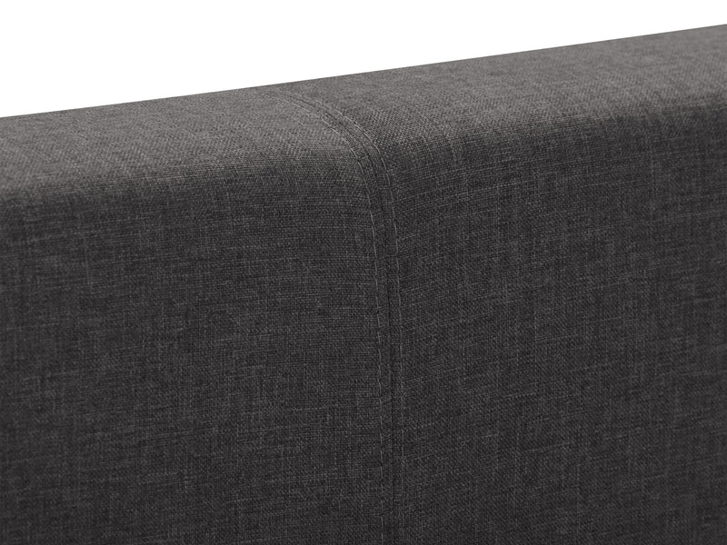 charcoal Contemporary Twin / Single Bed Juniper Collection detail image by CorLiving