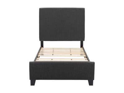 charcoal Contemporary Twin / Single Bed Juniper Collection product image by CorLiving#color_juniper-charcoal