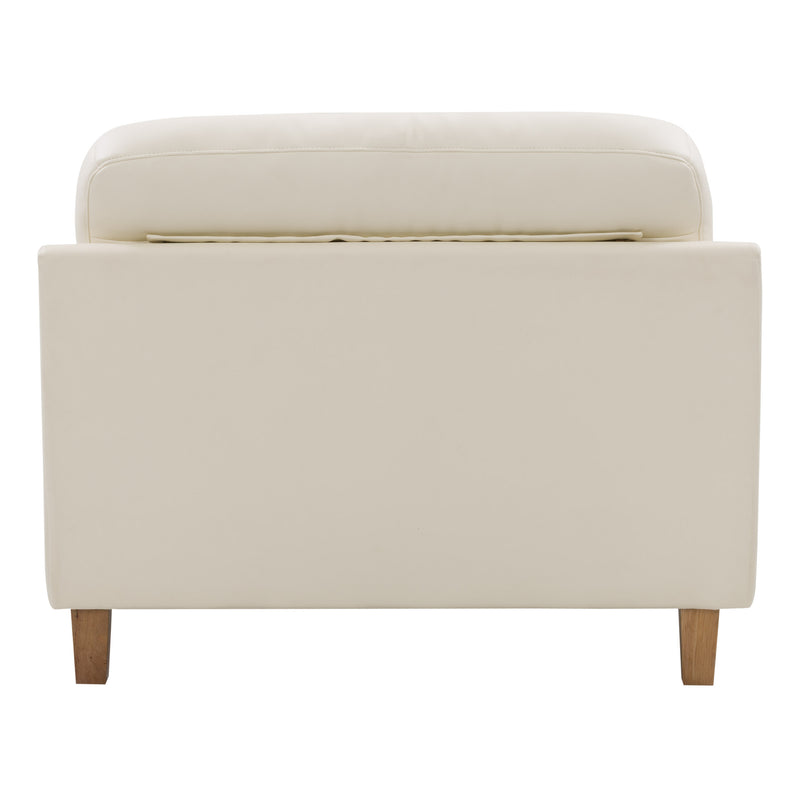 white Leather Armchair Burnaby Collection product image by CorLiving