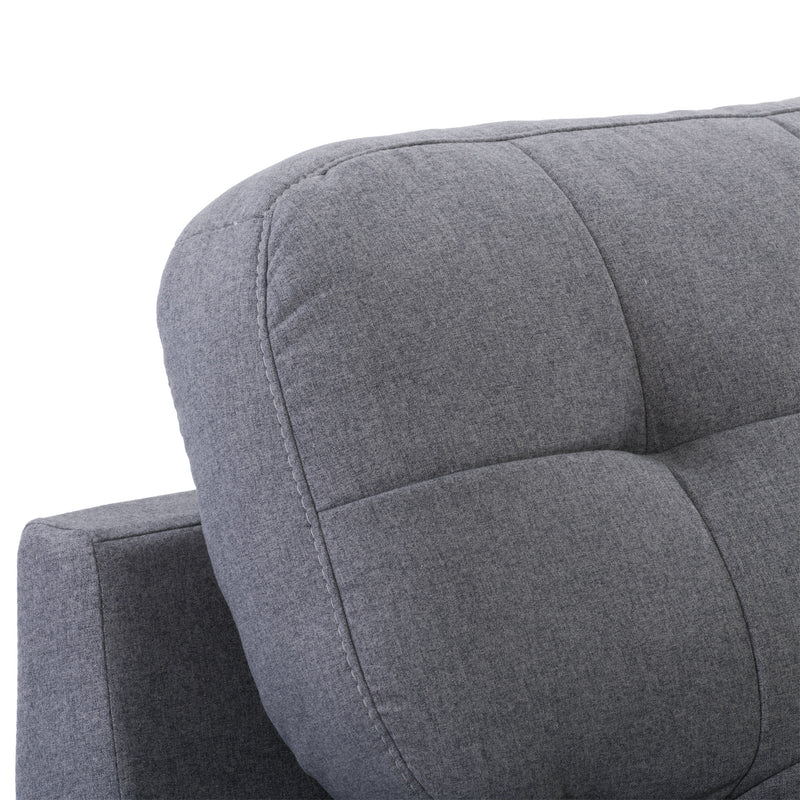 medium grey fabric Oversized Armchair Burnaby Collection detail image by CorLiving