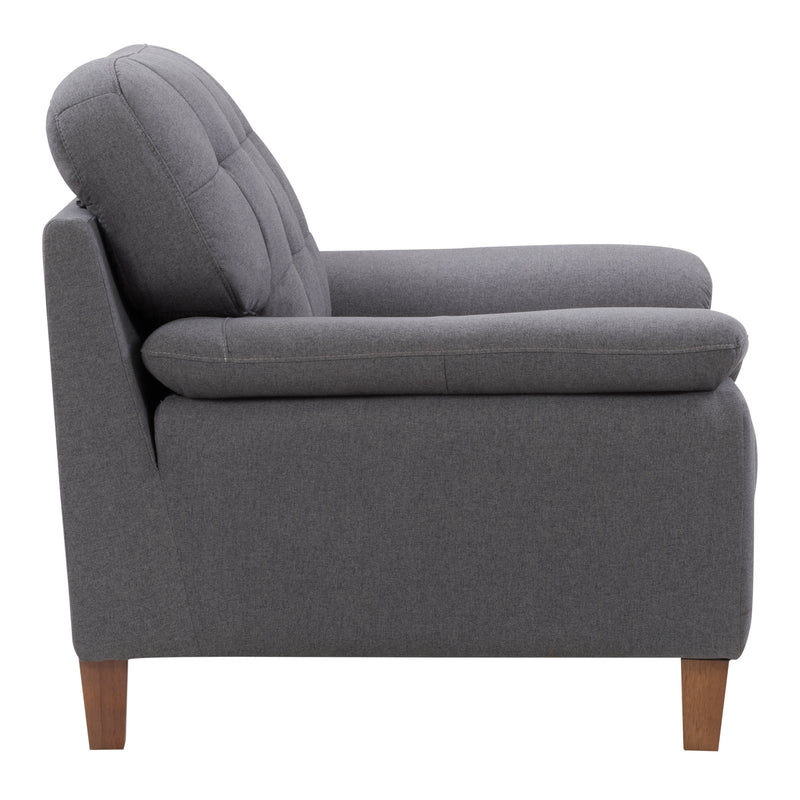 medium grey fabric Oversized Armchair Burnaby Collection product image by CorLiving