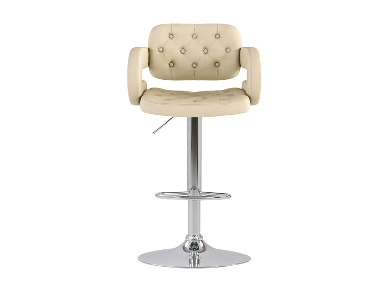 light beige Bar Stools with Arms Set of 2 Jude Collection product image by CorLiving