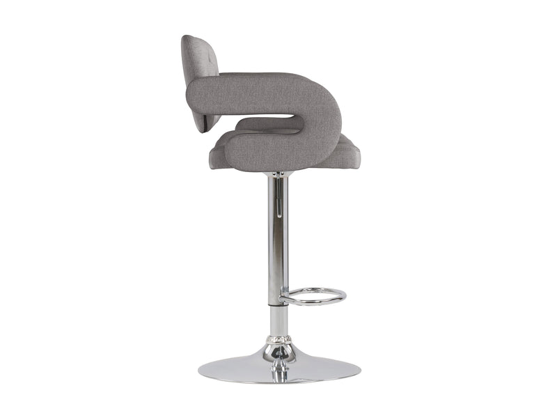medium grey Bar Stools with Arms Set of 2 Jude Collection product image by CorLiving