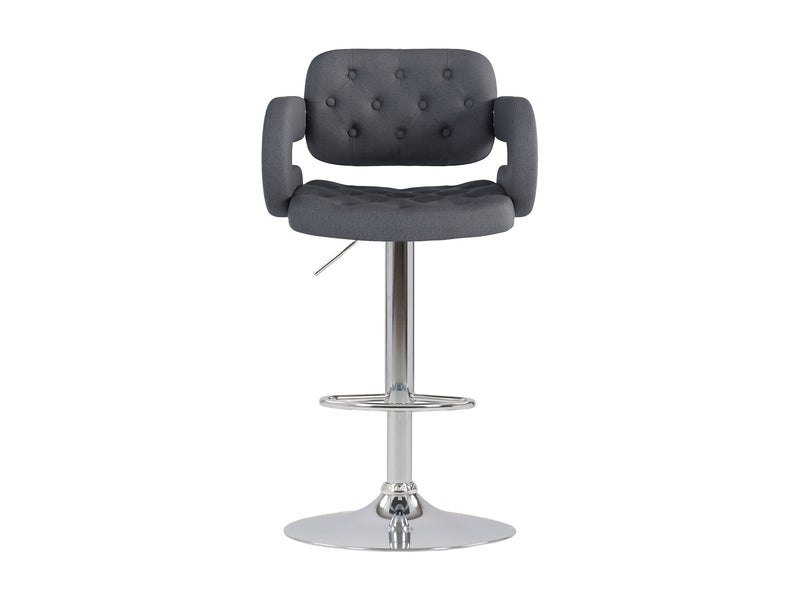 dark grey Bar Stools with Arms Set of 2 Jude Collection product image by CorLiving