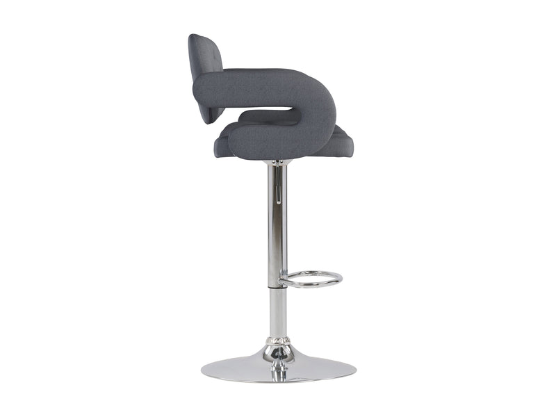 dark grey Bar Stools with Arms Set of 2 Jude Collection product image by CorLiving