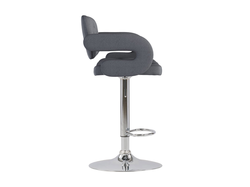 dark grey Bar Stools with Arms Set of 2 Jude Collection product image by CorLiving