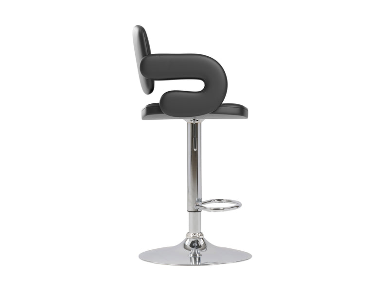 black Bar Stools with Arms Set of 2 Jude Collection product image by CorLiving
