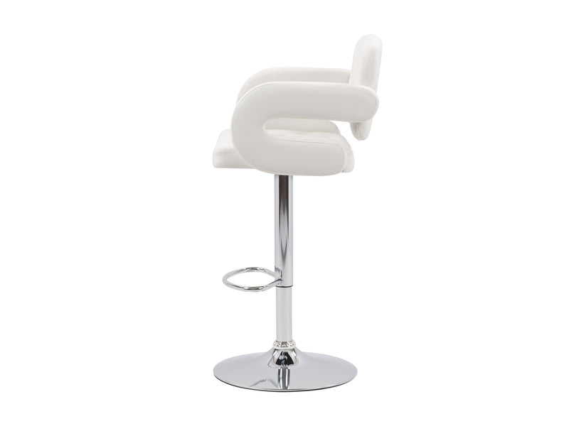 white Bar Stools with Arms Set of 2 Jude Collection product image by CorLiving