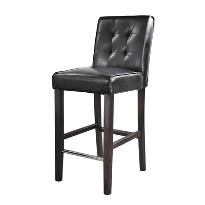 black Bar Height Bar Stool Antonio Collection product image by CorLiving#color_black