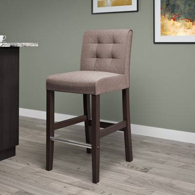 brown Brown Bar Stool Bar Height Antonio Collection lifestyle scene by CorLiving#color_brown