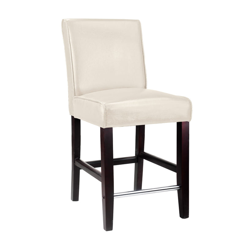 white Wooden Bar Stool Counter Height Ira Collection product image by CorLiving