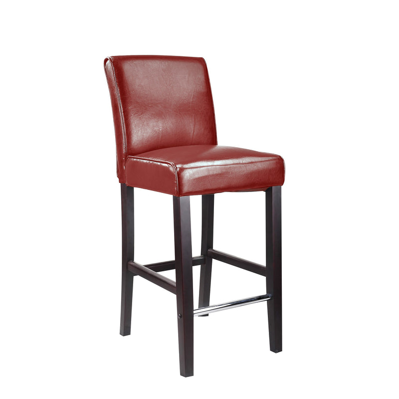 red Wooden Bar Stool Bar Height Ira Collection product image by CorLiving