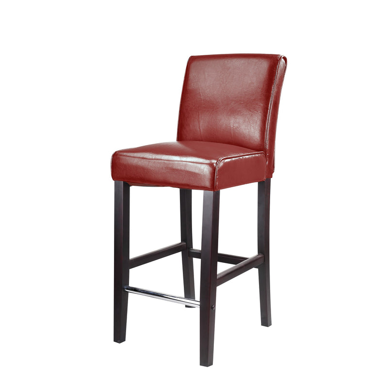 red Wooden Bar Stool Bar Height Ira Collection product image by CorLiving