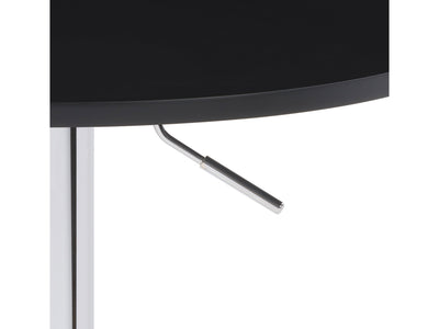 black Adjustable Height Black Bar Table Maya Collection detail image by CorLiving#color_black