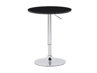 black Adjustable Height Round Bar Table Maya Collection product image by CorLiving#color_black