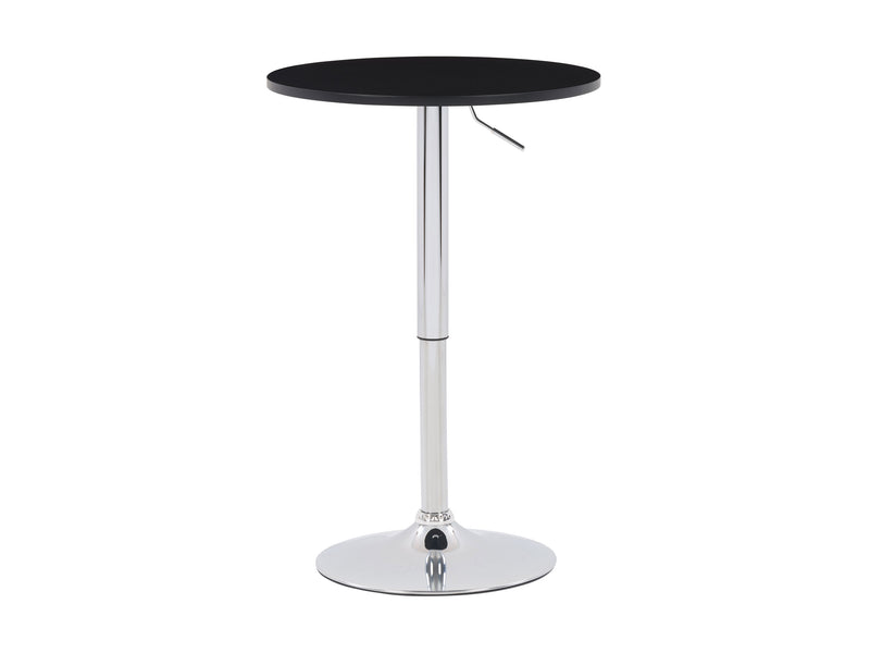 black Adjustable Height Round Bar Table Maya Collection product image by CorLiving