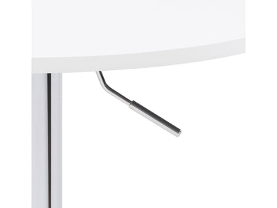 white Adjustable Height Black Bar Table Maya Collection detail image by CorLiving#color_white