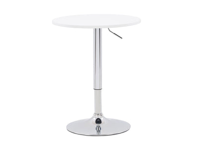 white Adjustable Height Round Bar Table Maya Collection product image by CorLiving#color_white