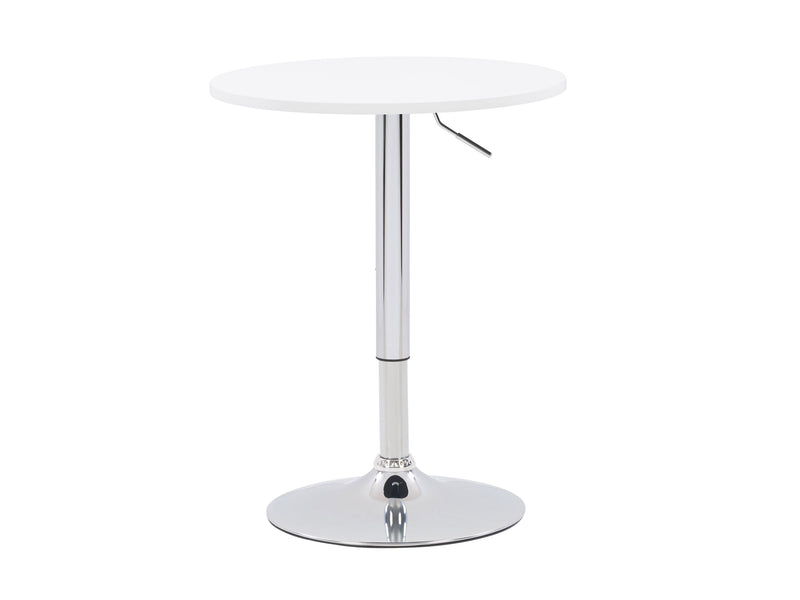 white Adjustable Height Round Bar Table Maya Collection product image by CorLiving