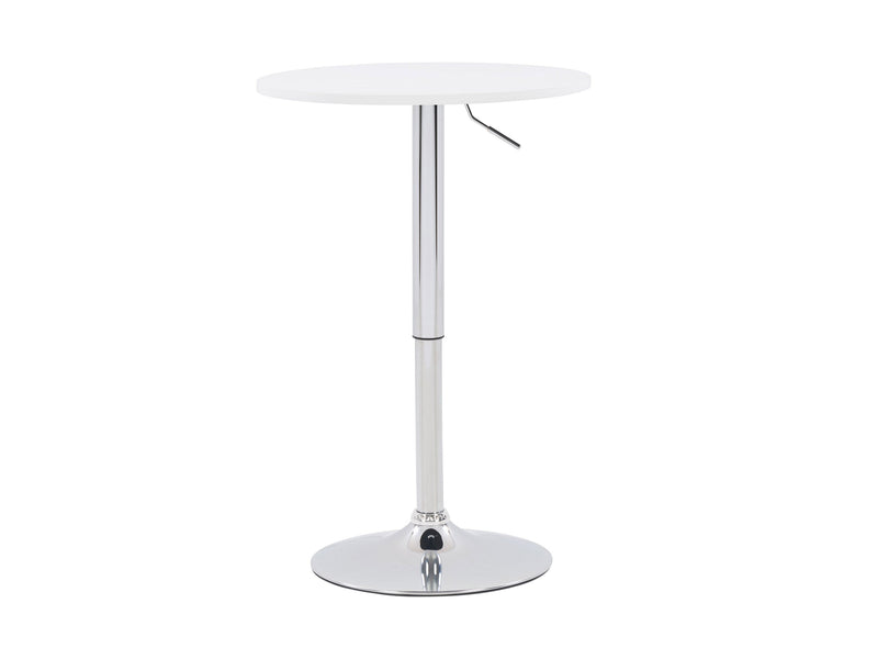 white Adjustable Height Black Bar Table Maya Collection product image by CorLiving