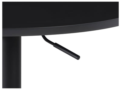 black Adjustable Height Black Bar Table Maya Collection detail image by CorLiving#color_black-and-black
