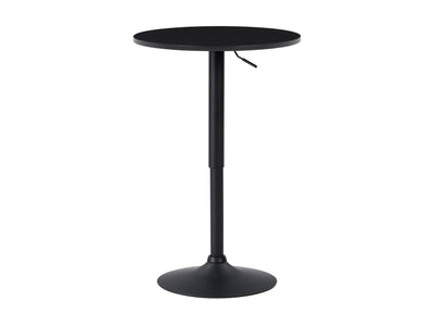 black Adjustable Height Round Bar Table Maya Collection product image by CorLiving#color_black-and-black