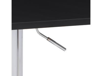 black Adjustable Height Square Bar Table Maya Collection detail image by CorLiving#color_black