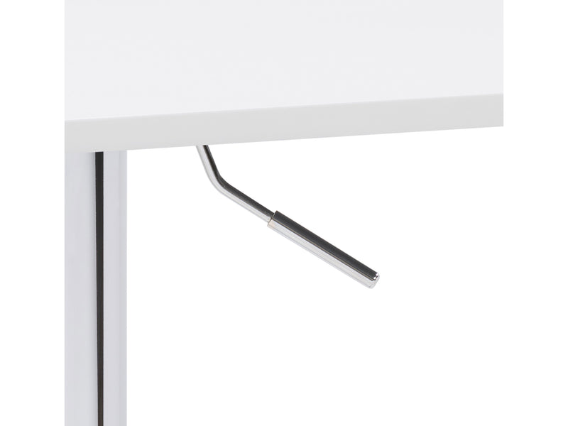 white Adjustable Height Square Bar Table Maya Collection detail image by CorLiving