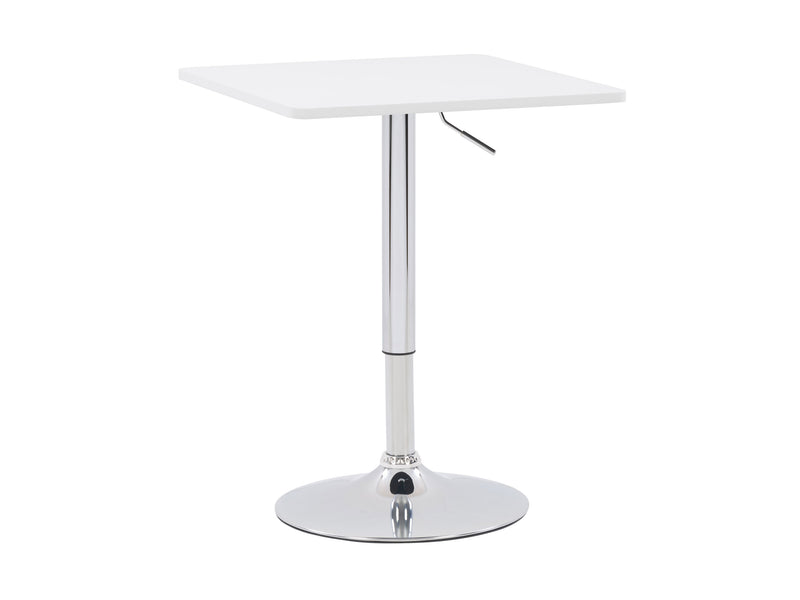 white Adjustable Height Square Bar Table Maya Collection product image by CorLiving