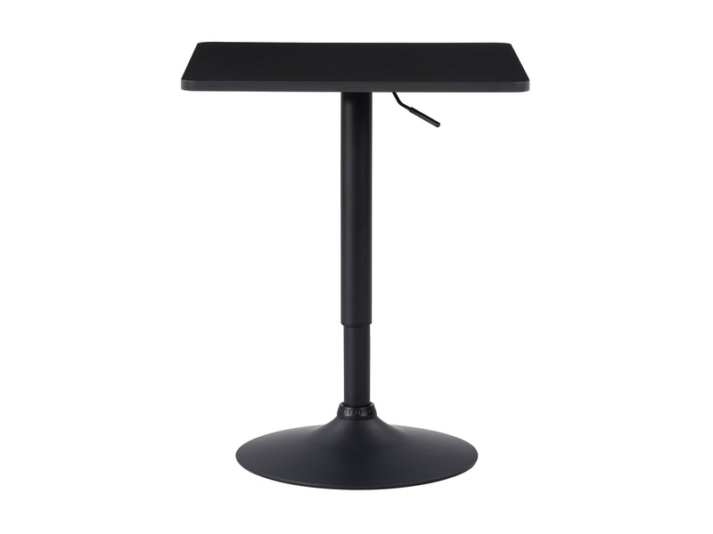 black Adjustable Height Square Bar Table Maya Collection product image by CorLiving