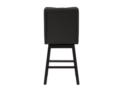 dark grey and dark brown Cushioned Bar Stools Set of 2 Leilani Collection product image by CorLiving#color_dpt-dark-grey