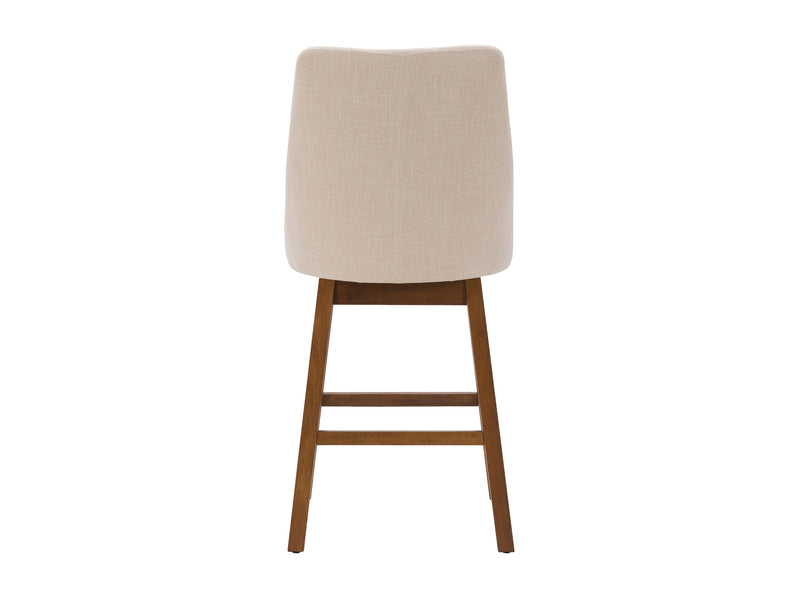 beige and brown High Back Bar Stools Set of 2 Luca Collection product image by CorLiving