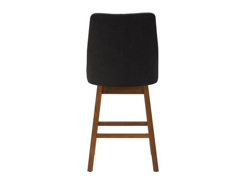 dark grey and brown High Back Bar Stools Set of 2 Luca Collection product image by CorLiving