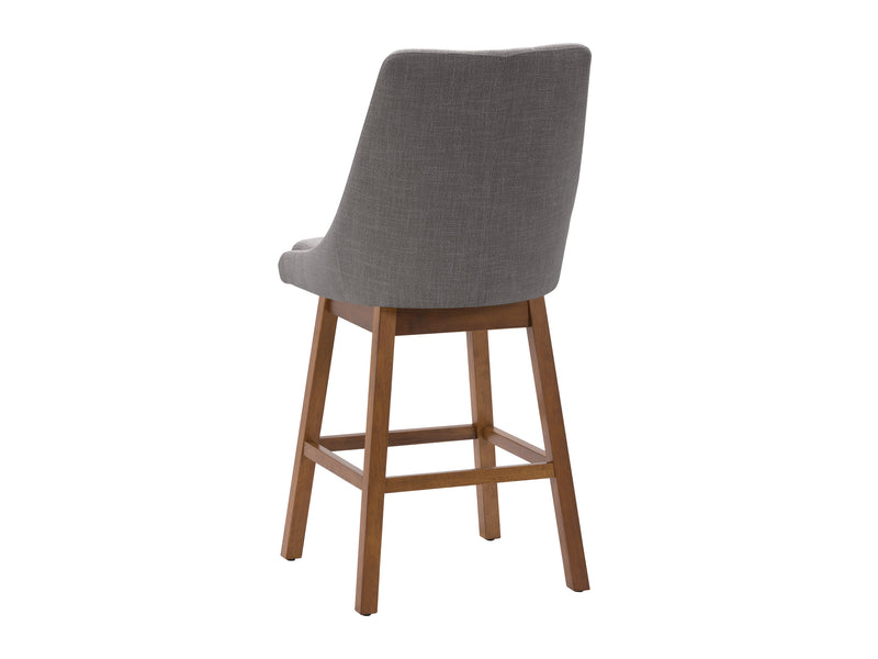 light grey and brown High Back Bar Stools Set of 2 Luca Collection product image by CorLiving