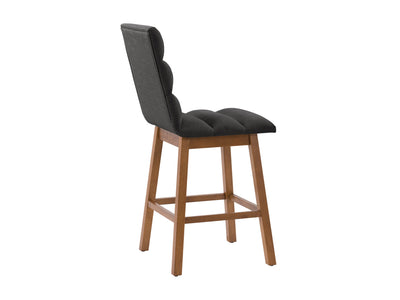 dark grey and brown Wood Bar Stools Set of 2 Lilibet Collection product image by CorLiving#color_dpt-dark-grey