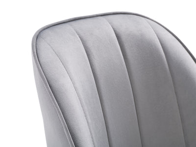 grey Velvet Dining Room Chairs, Set of 2 Noelle Collection detail image by CorLiving#color_grey