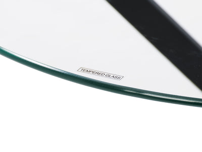 Glass Bistro Table Eliana Collection detail image by CorLiving#color_black