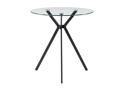 Glass Bistro Table Eliana Collection product image by CorLiving#color_black